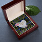 Scotstee Shop - To My Beautiful Girlfriend Valentine Necklace Clan Dawson Tartan Gift for Girlfriend Everlasting Love Necklace