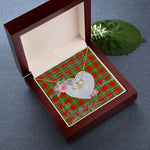 Scotstee Shop - To My Beautiful Girlfriend Valentine Necklace Clan Grierson Tartan Gift for Girlfriend Everlasting Love Necklace