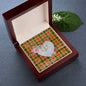 Scotstee Shop - To My Beautiful Girlfriend Valentine Necklace Clan Baxter Tartan Gift for Girlfriend Everlasting Love Necklace