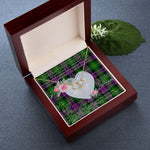 Gift To My Beautiful Girlfriend Valentine Necklace For Soulmate Anniversary Clan Selkirk Tartan Everlasting Love Necklace,valentine necklace, necklace girlfriend, necklace for wife, cute necklaces for girlfriend, jewelry for girlfriend, to my soulmate necklace, to my future wife necklace,