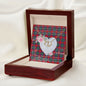 Gift To My Beautiful Girlfriend Valentine Necklace For Soulmate Anniversary Clan Fraser of Altyre Tartan Everlasting Love Necklace