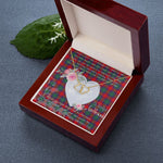 Gift To My Beautiful Girlfriend Valentine Necklace For Soulmate Anniversary Clan Fraser of Altyre Tartan Everlasting Love Necklace