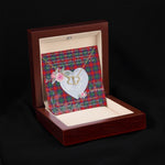 Gift To My Beautiful Girlfriend Valentine Necklace For Soulmate Anniversary Clan Fraser of Altyre Tartan Everlasting Love Necklace