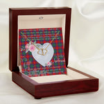 Gift To My Beautiful Girlfriend Valentine Necklace For Soulmate Anniversary Clan Fraser of Altyre Tartan Everlasting Love Necklace