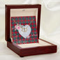 Gift To My Beautiful Girlfriend Valentine Necklace For Soulmate Anniversary Clan Fraser of Altyre Tartan Everlasting Love Necklace