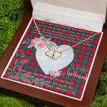 Gift To My Beautiful Girlfriend Valentine Necklace For Soulmate Anniversary Clan Fraser of Altyre Tartan Everlasting Love Necklace