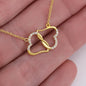Gift To My Beautiful Girlfriend Valentine Necklace For Soulmate Anniversary Clan Fraser of Altyre Tartan Everlasting Love Necklace
