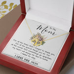 To My Mom - I Love You Mom, Mother's Day Necklace, Mother's Day Everlasting Love Necklace