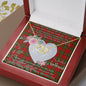 Scotstee Shop - To My Beautiful Girlfriend Valentine Necklace Clan Dunbar Tartan Gift for Girlfriend Everlasting Love Necklace