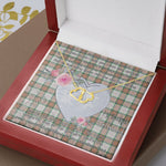 Scotstee Shop - To My Beautiful Girlfriend Valentine Necklace Clan Grant of Auchnarrow Tartan Gift for Girlfriend Everlasting Love Necklace