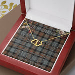 To My Beautiful Soulmate Necklace In Your Eyes I Have Found My Home Clan Gunn Weathered Tartan Forever Love Necklace Tartan Gift for Girlfriend Everlasting Love Necklace