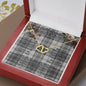 To My Beautiful Soulmate Necklace In Your Eyes I Have Found My Home Clan Glen Grey Tartan Forever Love Necklace Tartan Gift for Girlfriend Everlasting Love Necklace