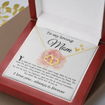 Mom Necklace Gift, To My Loving Mom Neckalce, You Held Me When Times were Tough, You are My Rock, Mother's Day Everlasting Love Necklace