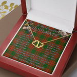 To My Beautiful Soulmate Necklace In Your Eyes I Have Found My Home Clan MenZies Tartan Forever Love Necklace Tartan Gift for Girlfriend Everlasting Love Necklace
