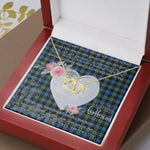 Scotstee Shop - To My Beautiful Girlfriend Valentine Necklace Clan Guthrie Modern Tartan Gift for Girlfriend Everlasting Love Necklace