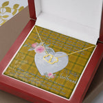 Gift To My Beautiful Girlfriend Valentine Necklace For Soulmate Anniversary Clan Houston Tartan Everlasting Love Necklace