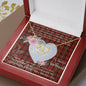 Scotstee Shop - To My Beautiful Girlfriend Valentine Necklace Clan Davis Tartan Gift for Girlfriend Everlasting Love Necklace