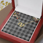 To My Beautiful Soulmate Necklace In Your Eyes I Have Found My Home Clan Douglas Grey Tartan Forever Love Necklace Tartan Gift for Girlfriend Everlasting Love Necklace