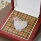 Scotstee Shop - To My Beautiful Girlfriend Valentine Necklace Clan Baxter Tartan Gift for Girlfriend Everlasting Love Necklace