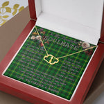 To My Beautiful Soulmate Necklace In Your Eyes I Have Found My Home Clan MacArthur Tartan Forever Love Necklace Tartan Gift for Girlfriend Everlasting Love Necklace