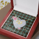 Scotstee Shop - To My Beautiful Girlfriend Valentine Necklace Clan Brodie Modern Tartan Gift for Girlfriend Everlasting Love Necklace