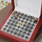 To My Beautiful Soulmate Necklace In Your Eyes I Have Found My Home Clan Erskine Black and White Tartan Everlasting Love Necklace