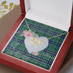 Scotstee Shop - To My Beautiful Girlfriend Valentine Necklace Clan Keith Ancient Tartan Gift for Girlfriend Everlasting Love Necklace