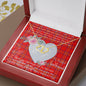 Scotstee Shop - To My Beautiful Girlfriend Valentine Necklace Clan Burnett Modern Tartan Gift for Girlfriend Everlasting Love Necklace