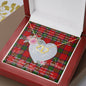 Scotstee Shop - To My Beautiful Girlfriend Valentine Necklace Clan Donnachaidh Tartan Gift for Girlfriend Everlasting Love Necklace