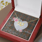 Scotstee Shop - To My Beautiful Girlfriend Valentine Necklace Clan Kennedy Weathered Tartan Gift for Girlfriend Everlasting Love Necklace