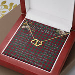 To My Beautiful Soulmate Necklace In Your Eyes I Have Found My Home Clan Lindsay Modern Tartan Everlasting Love Necklace