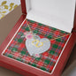 Scotstee Shop - To My Beautiful Girlfriend Valentine Necklace Clan Dalzell Tartan Gift for Girlfriend Everlasting Love Necklace