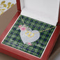 Scotstee Shop - To My Beautiful Girlfriend Valentine Necklace Clan Blackadder Tartan Gift for Girlfriend Everlasting Love Necklace