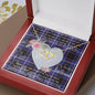 Scotstee Shop - To My Beautiful Girlfriend Valentine Necklace Clan Dunlop Modern Tartan Gift for Girlfriend Everlasting Love Necklace