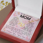 To My Mom Necklace From Son Gift Ideas For Mother's Day Necklace Mother's Day Everlasting Love Necklace