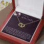 To Daughter loss of mom necklace gift, mother passing, loss of mother, sympathy In Memory Of Your Mother's Day Everlasting Love Necklace
