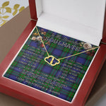 To My Beautiful Soulmate Necklace In Your Eyes I Have Found My Home Clan Robertson Hunting Modern Tartan Forever Love Necklace Tartan Gift for Girlfriend Everlasting Love Necklace