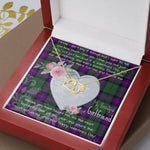 Scotstee Shop - To My Beautiful Girlfriend Valentine Necklace Clan Armstrong Modern Tartan Gift for Girlfriend Everlasting Love Necklace