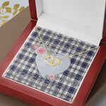 Gift To My Beautiful Girlfriend Valentine Necklace For Soulmate Anniversary Clan Hannay Tartan Everlasting Love Necklace