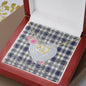 Gift To My Beautiful Girlfriend Valentine Necklace For Soulmate Anniversary Clan Hannay Tartan Everlasting Love Necklace