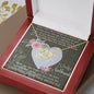 Scotstee Shop - To My Beautiful Girlfriend Valentine Necklace Clan Bisset Pattern Tartan Gift for Girlfriend Everlasting Love Necklace