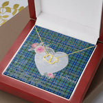 Scotstee Shop - To My Beautiful Girlfriend Valentine Necklace Clan Keith Tartan Gift for Girlfriend Everlasting Love Necklace