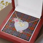 Scotstee Shop - To My Beautiful Girlfriend Valentine Necklace Clan Dalrymple Orginal Tartan Gift for Girlfriend Everlasting Love Necklace