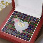 Scotstee Shop - To My Beautiful Girlfriend Valentine Necklace Clan Glas Tartan Gift for Girlfriend Everlasting Love Necklace