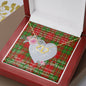 Scotstee Shop - To My Beautiful Girlfriend Valentine Necklace Clan Burnett Ancient Tartan Gift for Girlfriend Everlasting Love Necklace