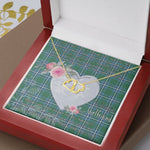 Gift To My Beautiful Girlfriend Valentine Necklace For Soulmate Anniversary Clan Irvine Tartan Everlasting Love Necklace