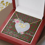 Scotstee Shop - To My Beautiful Girlfriend Valentine Necklace Clan Grant of Monymusk Tartan Gift for Girlfriend Everlasting Love Necklace