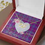 Gift To My Beautiful Girlfriend Valentine Necklace For Soulmate Anniversary Clan Jackson Tartan Everlasting Love Necklace
