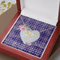 Scotstee Shop - To My Beautiful Girlfriend Valentine Necklace Clan Allardice Tartan Gift for Girlfriend Everlasting Love Necklace