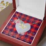 Gift To My Beautiful Girlfriend Valentine Necklace For Soulmate Anniversary Clan Hamilton Tartan Everlasting Love Necklace